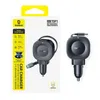 Ładowarka samochodowa Baseus PrimeTrip VR2 30W + 30W ze zwijanym kablem USB-C - czarna